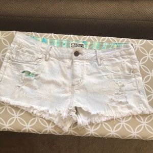 ROXY distressed shorts